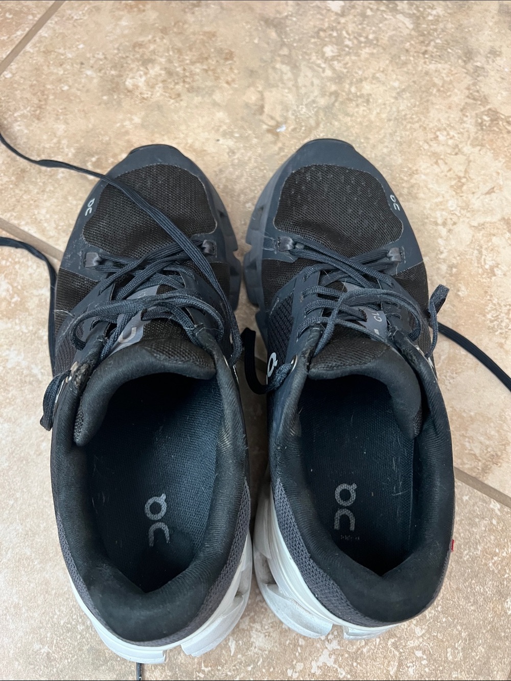 On Running Black and White Performance Running Shoes - Picture 7 of 7